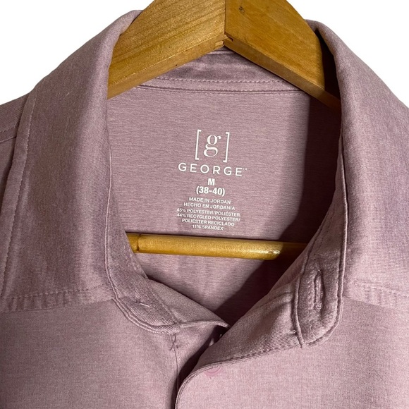 George Purple Collared Short Sleeve Polo Collar Golf Shirt M 38-40 - Picture 3 of 13